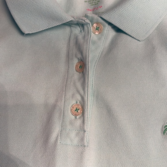 Lilly Pulitzer Mint Green Polo Shirt size Medium - Picture 10 of 10